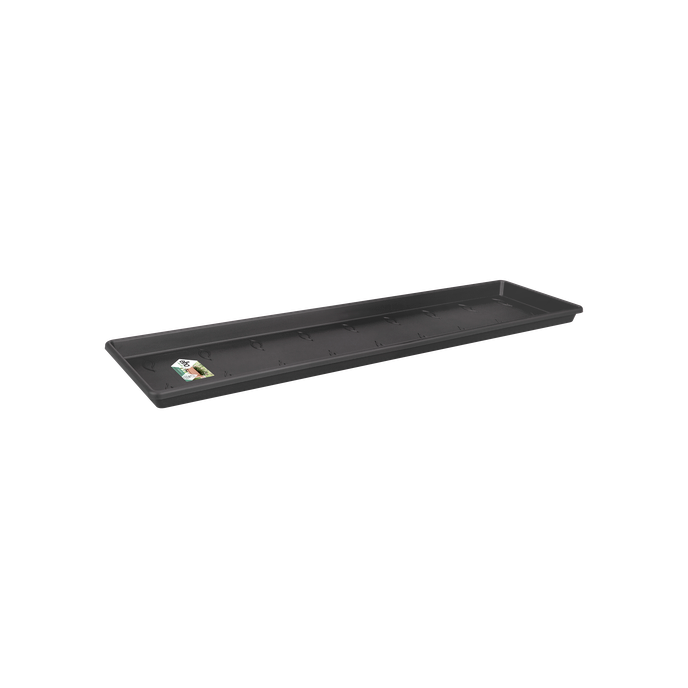 green basics trough saucer 80cm living black